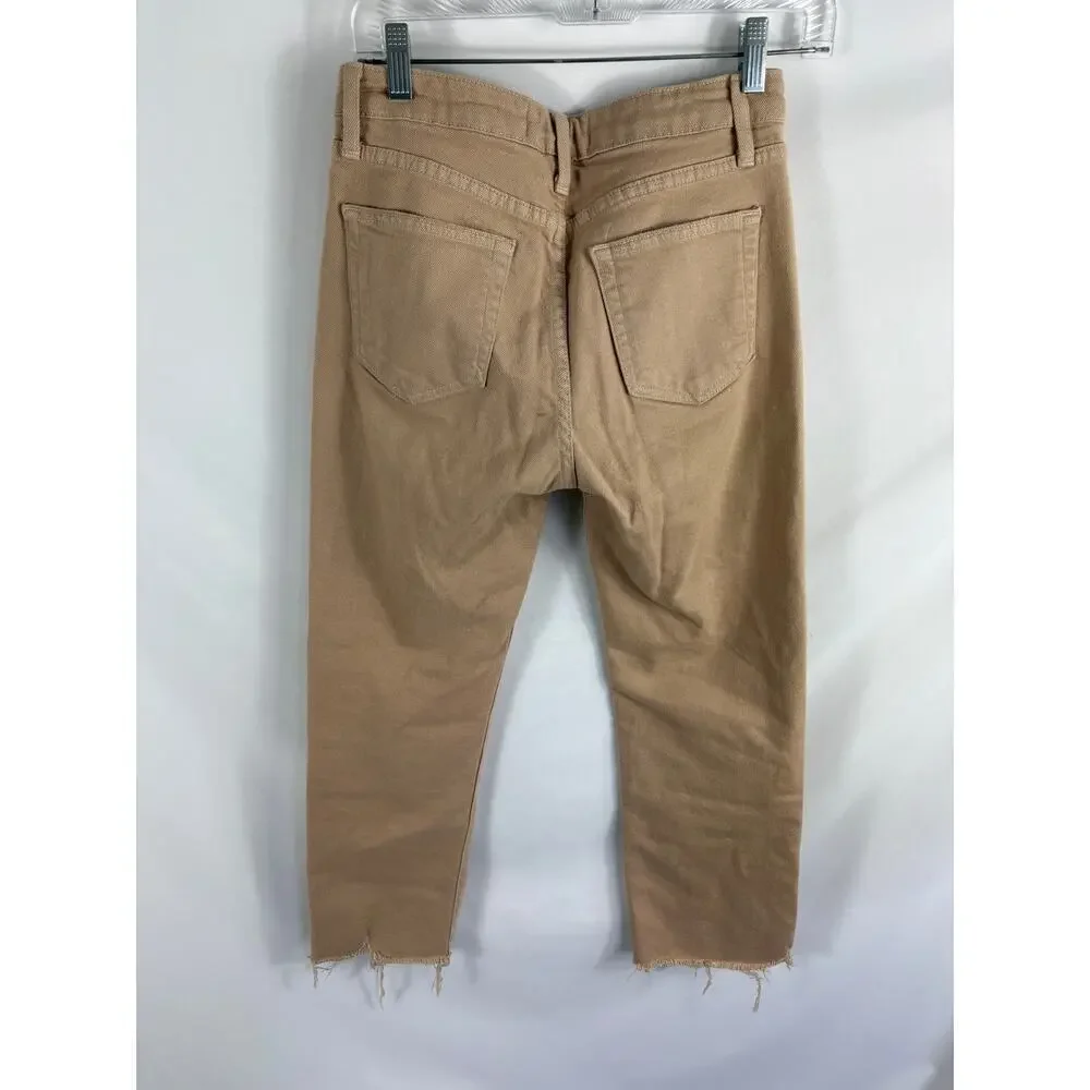 Just Black Denim Brown Cutoff Ankle Jean Size 26